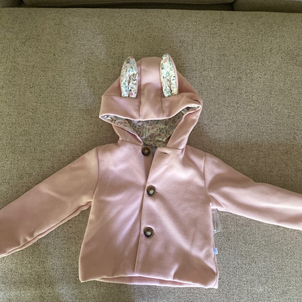 Bella bliss bunny jacket size 2 nwt